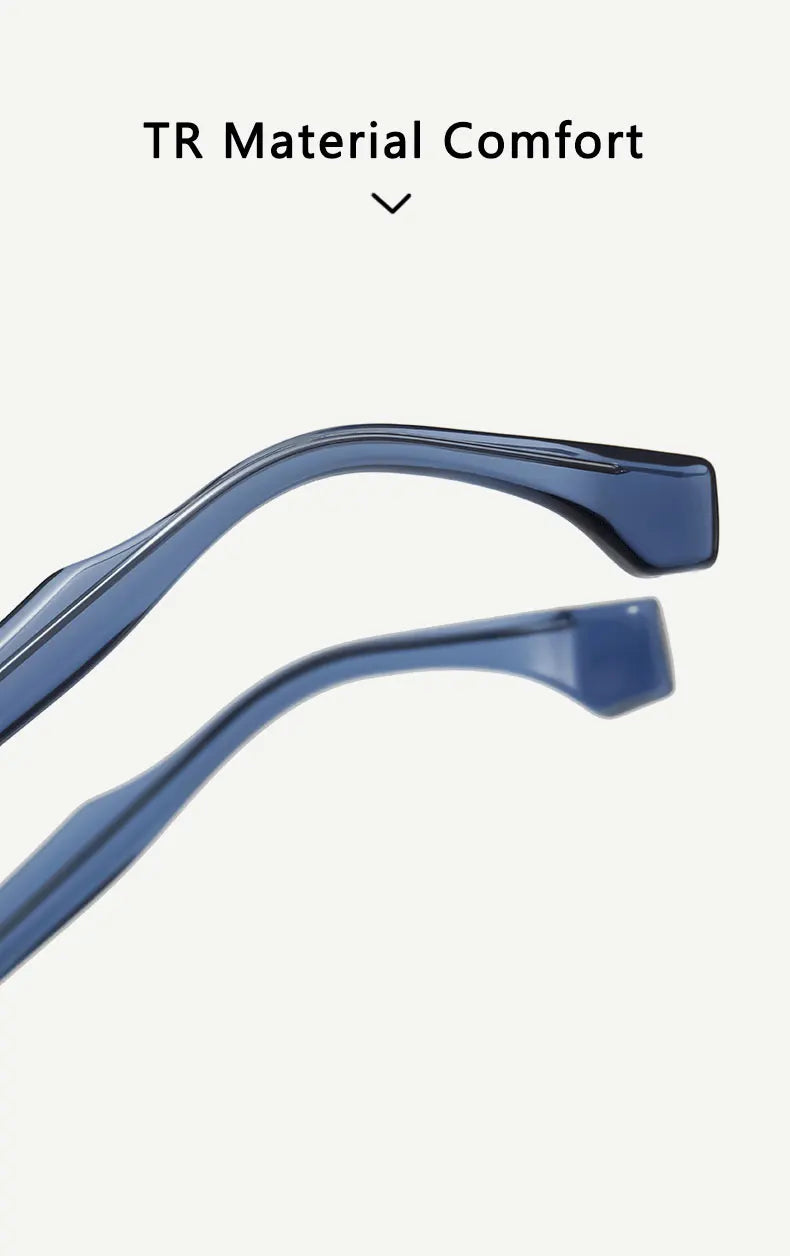 Personalized Fashion New Geometric Square Design Men's Anti-blue Light Reading Glasses Can Be Customized Prescription