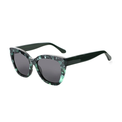 Butterfly Polarized Sunglasses Fashion Thick Frame for Women Acetate Sun Glasses Driving UV400 Protection