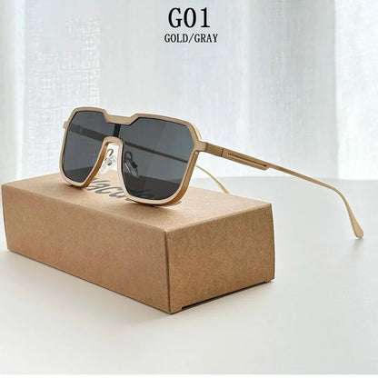 Steampunk Sunglass Men One Pieces Vintage Sunglasses Women New Luxury Fashion Glasses Gafas De Sol Hombre Zonnebril Dropshipping