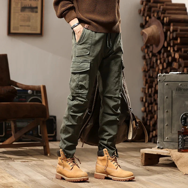 New Men Fashion Military Cargo Army Pants Slim Regualr Straight Fit Cotton Multi Color Camouflage Green Yellow Trousers BL7606