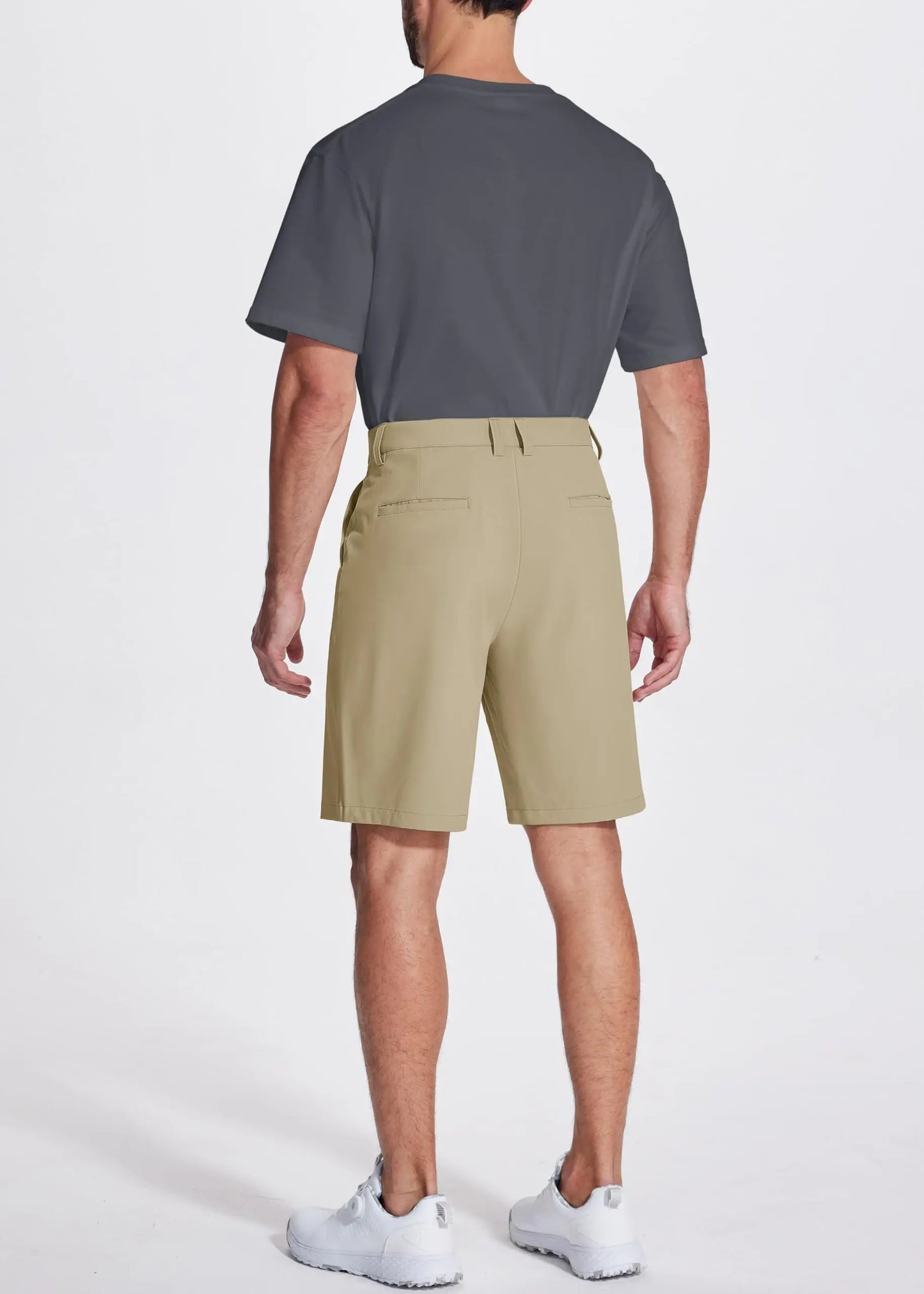 Golf Quick Dry Shorts Men Stretch Lighyweight Dress Work Casual Shorts with 4 Pockets Flat Front Hiking Shorts 9 Inch