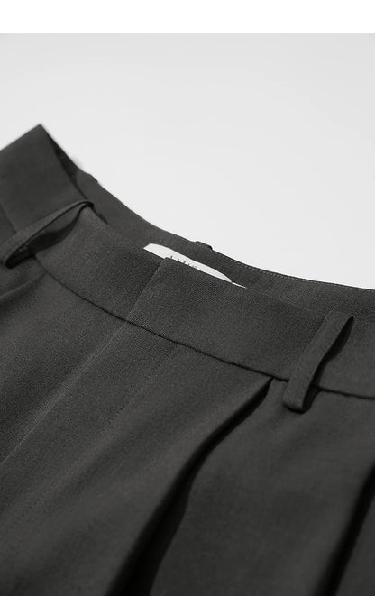 Minimalist Casual Shorts For Women 2025 Autumn Preppy Style Loose Black Shorts Office Lady Luxury Shorts Daily 12523085