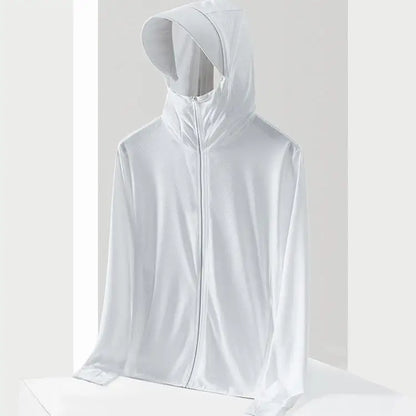 UPF50 UV Protection Ice Silk Cool Feeling Sun Protection Clothing Lightweight Breathable Fishing Jacket Outdoor Sports Shirt
