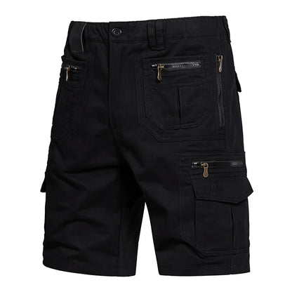 Men's Large Size Loose Casual Shorts Fashion Trendy Versatile Cotton Shorts Elastic Waist Summer Work Shorts