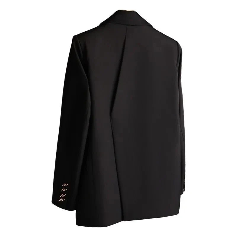Women's Small Blazer Coat 2025 Spring Autumn Temperament Long Sleeve Ladies Suit Jacket High Quality Design Sense Lady Outerwear