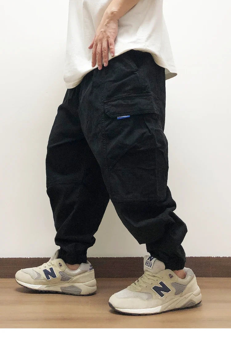 High Quality Japanese Streetwear Baggy Cargo Pants Hip Hop Men'S Clothing Plus Size Casual Jogging Pants Harajuku Trousers Male