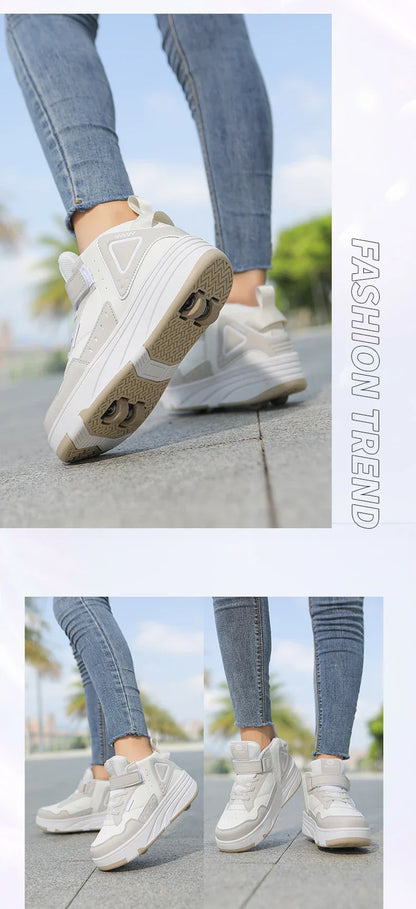 Children Roller Skate Shoes Kids Autumn Children Fashion Casual Sports Toy Birthday Gift Games Boys 4 Wheels Sneakers Girls