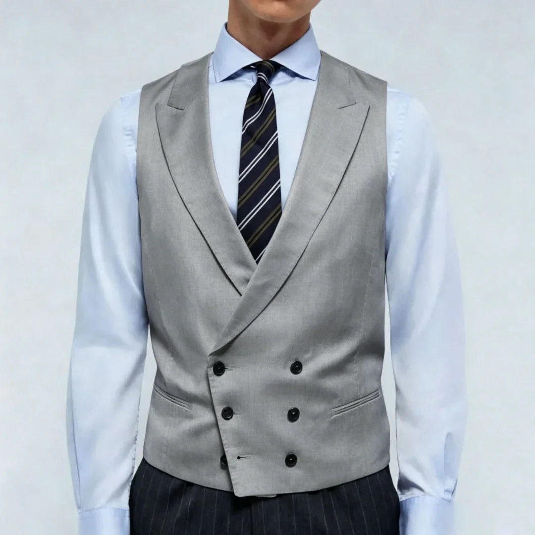 Men Vest Pink Double Breasted With Lapel Solid Waistcoat For Wedding Banquet Business Work Office Casual Daily Men Suit Vest
