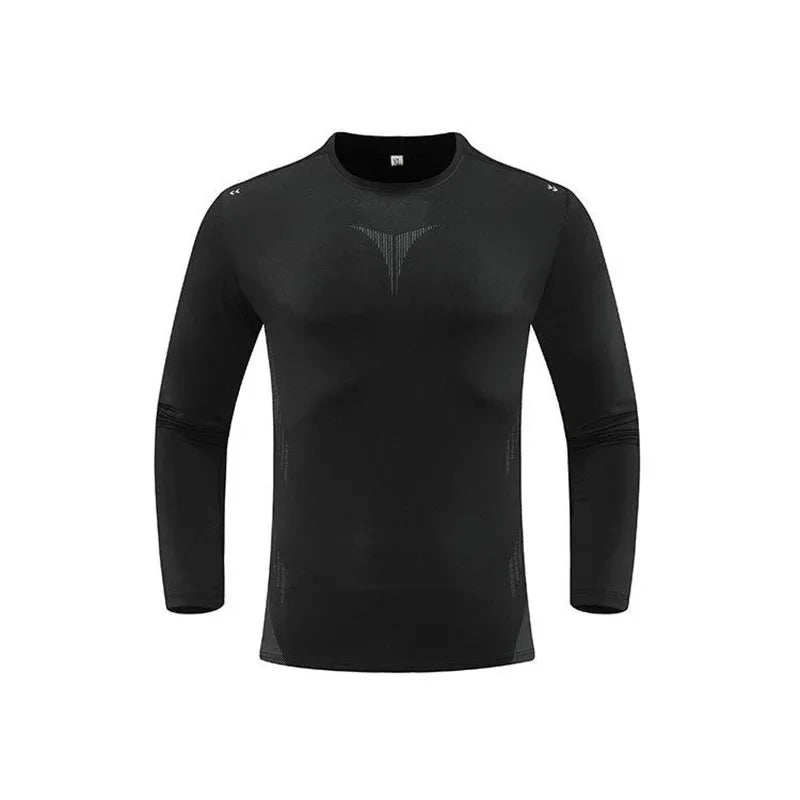 Autumn Sports Gym Fitness Clothes Tights Long-sleeved Running Training Bottoming Tops Long-sleeved T-shirts High Elasticity