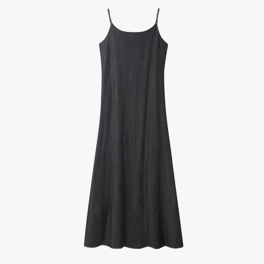 AS AW25 Denim set loose Shirt + slip dress Aline adjustable dress