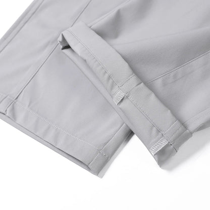 2026 New High Quality Summer Casual Pants Men Solid Color Straight Work Light Gray Outdoor Style Youth Khaki Thin Trousers Male