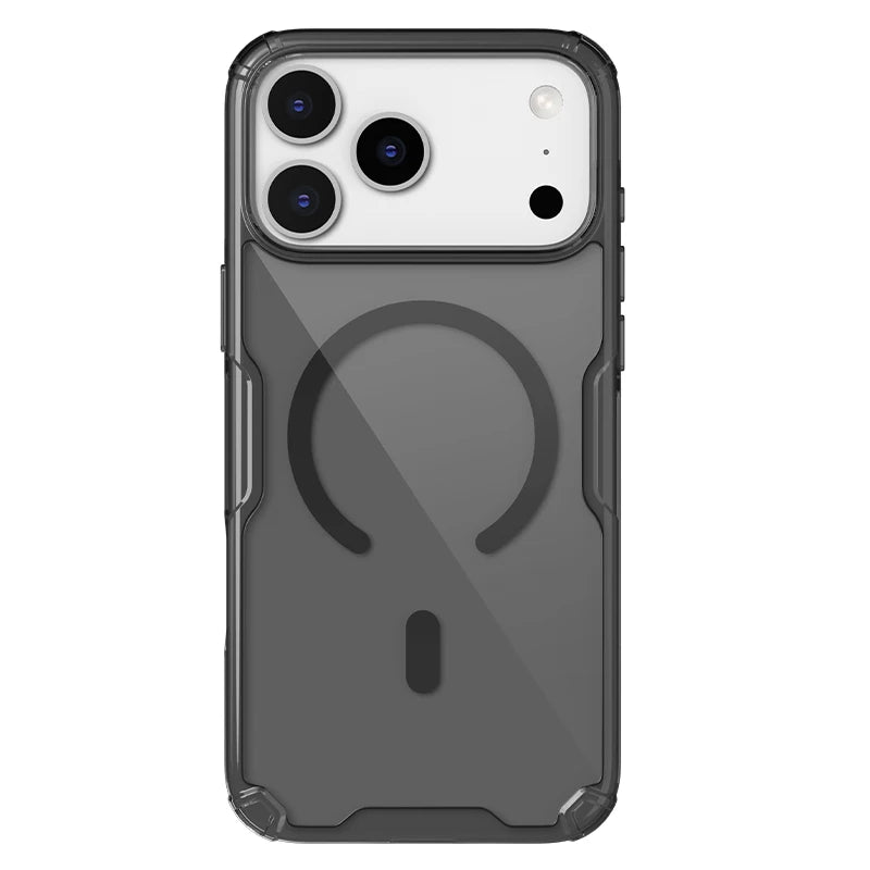 For iPhone 17 Pro Max 17 Air iPhone 16 Pro Max 16 Plus 17Pro Nature Pro Magnetic Transparent TPU Frame Cover Phone Case