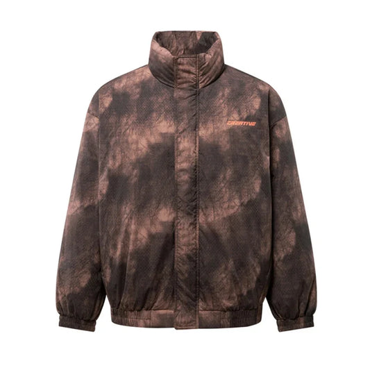 Down Jacket Men 2026 Winter New Fashionable Gradient Printing Thick Outerwear Trendy Individual Oversize Down Jacket