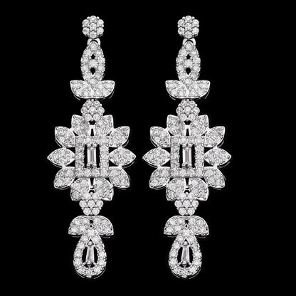 2023 New 4-piece Bride Wedding Jewelry Set Women's Necklace Set Jewelry Elegant Women's Necklace Oxidized Jewelry