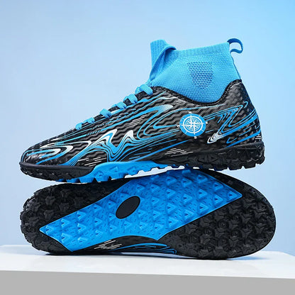 Men Professional Soccer Cleats Football Boots Studs Non Slip Breathable Training Boys Match Sneakers Comfortable for Grass Turf