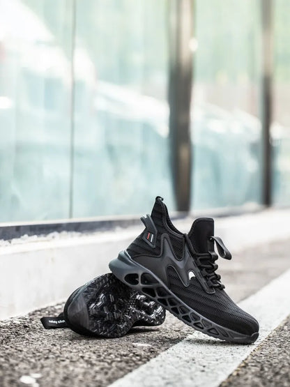 Lightweight Breathable Sneakers Work Hiker Boots Puncture-proof Outsole Construction Work Shoes Men Protection Safety Shoes