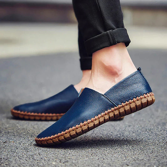 Fashion Men's Driving Shoes Handmade Leather Men Loafers Soft Breathable Men's Casual Shoes
