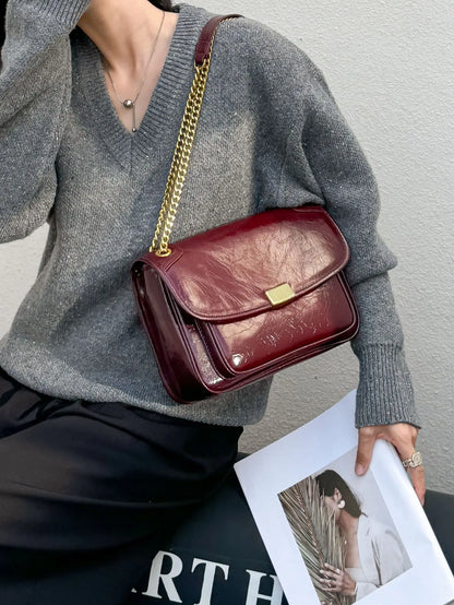 Luxury handbags female crossbody bags Tofu small square shoulder bag women bags new fashion 2025 genuine cowhide leather satchel