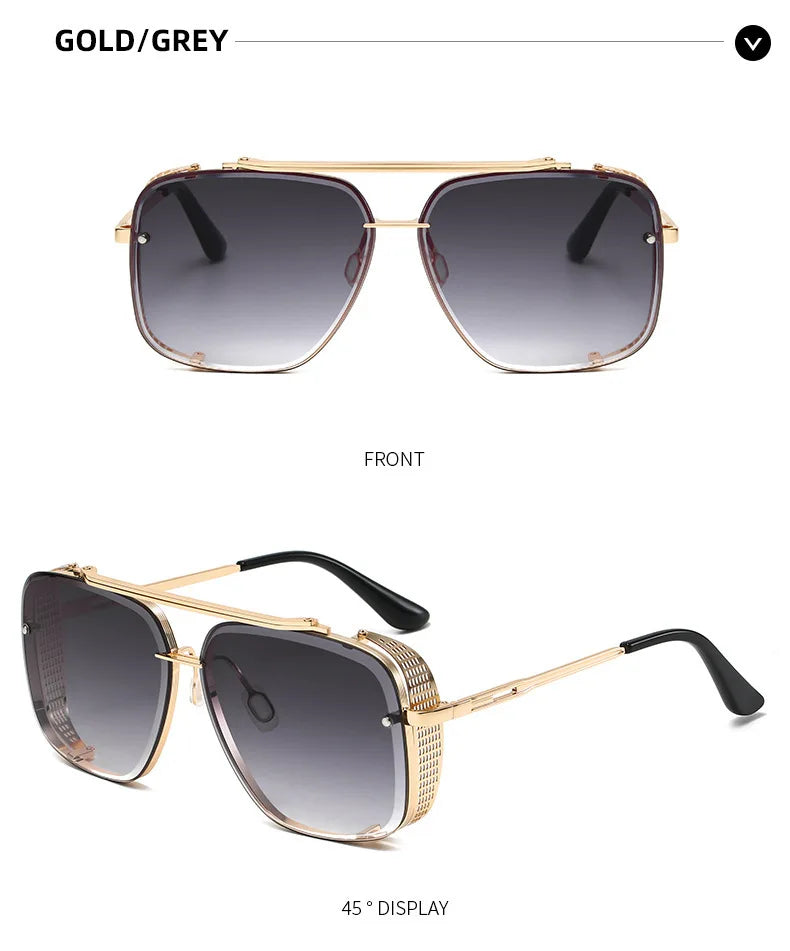 Steampunk Vintage Sunglasses For Men Luxury Punk Sunglasses Women  Retro Square Sonnenbrille Fashion Glasses Gafas De Sol Lentes
