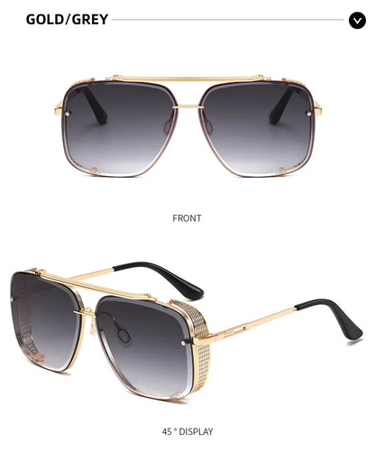 Steampunk Vintage Sunglasses For Men Luxury Punk Sunglasses Women  Retro Square Sonnenbrille Fashion Glasses Gafas De Sol Lentes