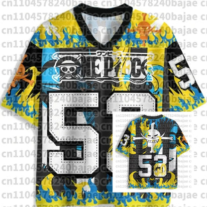 2026 New Summer Japanese Anime One Piece Zoro Luffy 3D Quick-Drying T-Shirt Plus Size for Men Women Children's Top Jersey Gift