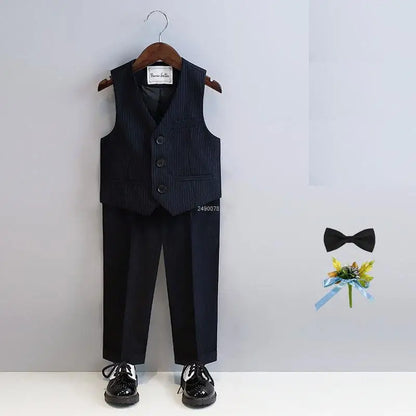 Kids 1 Year Black Birthday Dress Baby Boys Beautiful Photograph Suit Children Wedding Performance Piano Party Blazer Tuxedo Wear