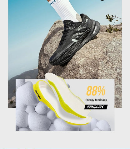 4x4 Men Running Shoes New Carbon Plate Racing Anti-slip Rebound  Wear-resistant Stable Male Sneakers 672442201