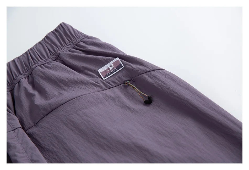 Men Women Lightweight Waterproof Quick Dry Outdoor Sport Hiking Loose Casual Techwear Track Cargo Pant Joggers Trousers