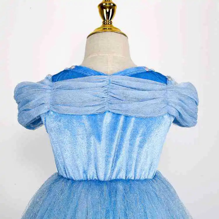 Kids Girls Cosplay Costume Children Summer Pageant Fantasy Cinderella Carnival Clothes Princess Birthday Dress 2-10 Yrs Clothes