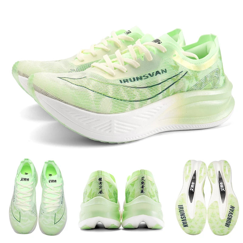 Professional Marathon Shoes Men Nylon Carbon Fiber Breathable Ultra Light  Race Running Sneakers Unisex