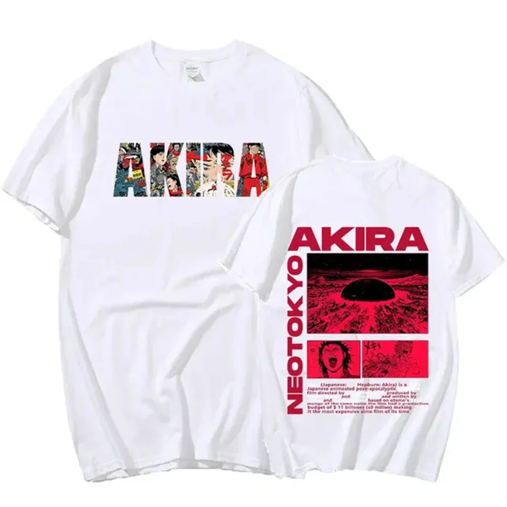 Japanese Anime Neo Tokyo Akira T Shirt Movie Science Fiction Manga Shotaro Kaneda Men Short Sleeve T Shirts 100% Cotton 72417