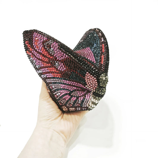 Butterfly Shaped Rhinestone Evening Bags Women Luxury Gorgeous Classy Sparkling Rhinestone Clutch Purses Wedding Party