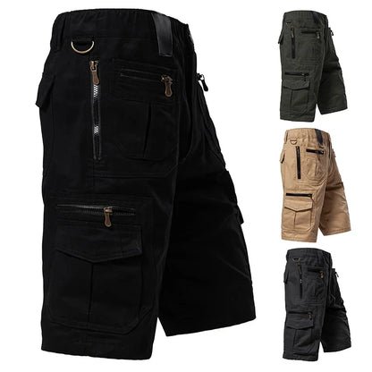 Men's Large Size Loose Casual Shorts Fashion Trendy Versatile Cotton Shorts Elastic Waist Summer Work Shorts