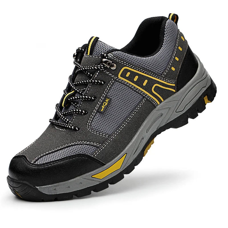 2022 Latest Summer Safety Work Shoes For Men Breathable Indestructible Steel Toe Boots Male Footwear Anti-smash Hiking Shoes