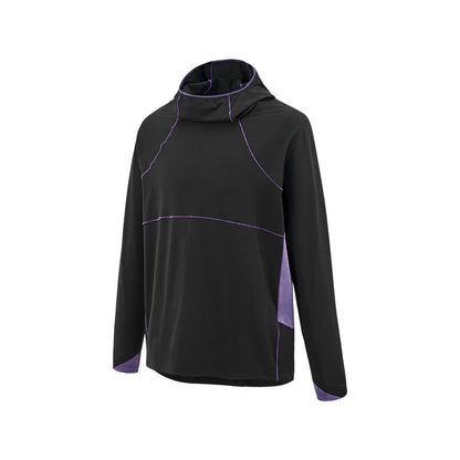 Unisex  Breathable T-Shirt, Moisture Wicking Quick-Dry Hooded, Outdoor Sports Tech Wear Hooded Long-sleeve Tracksuit