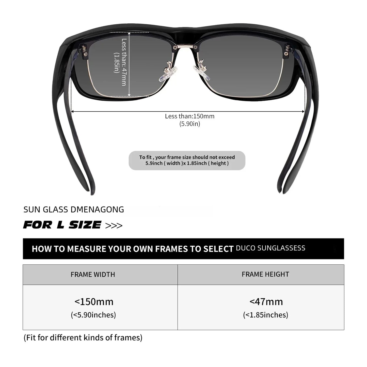 Polarized Sunglasses for Men Women Fit Over Glasses  Wraparound Sunglasses gafas de sol hombre lentes de sol 8239