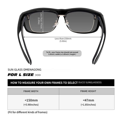 Polarized Sunglasses for Men Women Fit Over Glasses  Wraparound Sunglasses gafas de sol hombre lentes de sol 8239