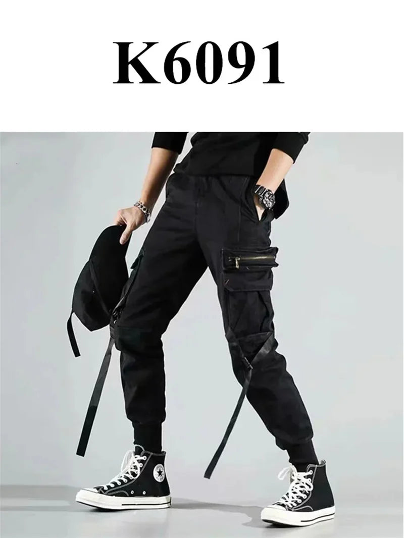 Mens Techwear Sweatpants Y2K Streetwear Jogging Pants Men Hip Hop Street Dance Casual Trousers Vintage Cargo Pant Pantalon Homme