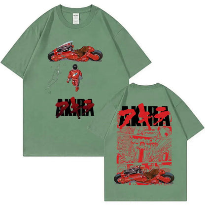 Japanese Science Fiction Cartoon Movie Anime Akira Shotaro Kaneda Graphic T Shirts Men Women Hip Hop Vintage Oversized T-shirts