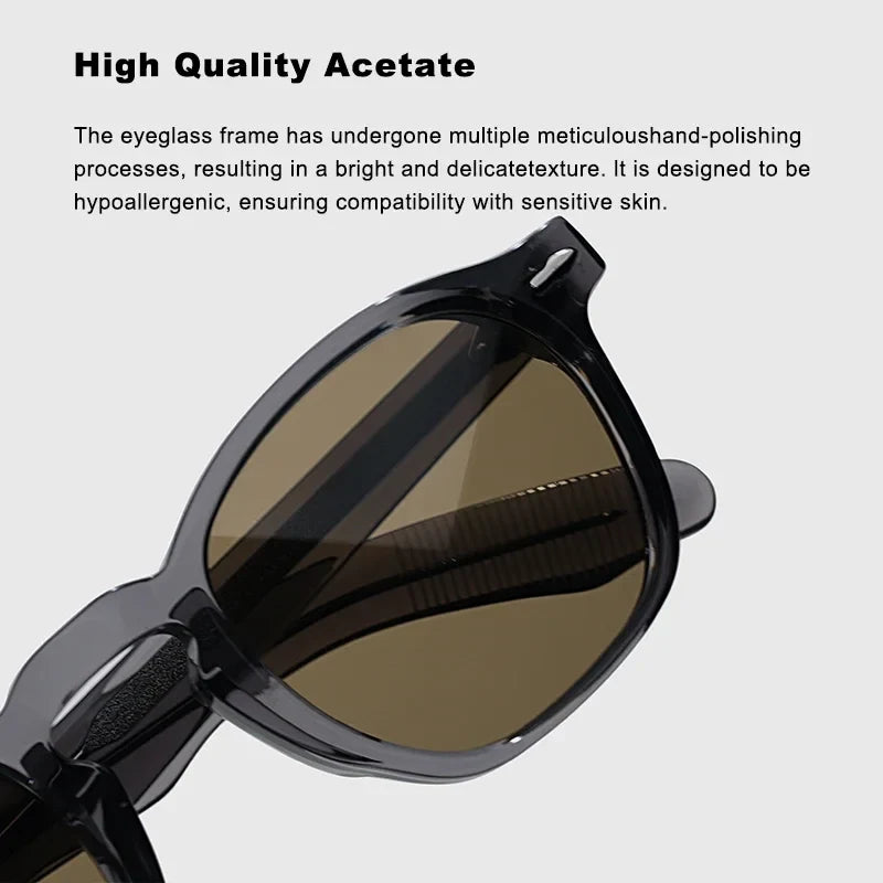 Fashion Top Quality Luxury Brand Women Sunglasses ZYZEPH Square Design Acetate Retro Men Outdoor Driving UV400 SUN GLASSES