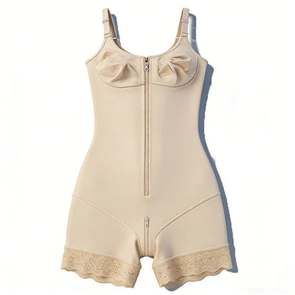 Fajas Body Shaper Tummy Control Butt Lifter Shapewear Bodysuit Zipper Design Crotch Postpartum Waist Trainer Slimming Girdles