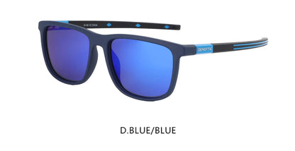 Square Polarized Sunglasses for Men - Lightweight TR90 Frame UV Blocking Shades for Driving Fishing Golf Sports