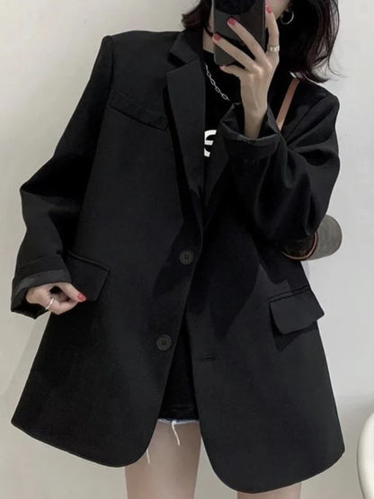 New Woman Spring Summer Solid Color Suit Jacket Women Korean Fashion Casual Comfortable Suit Woman Clothing Outerwears