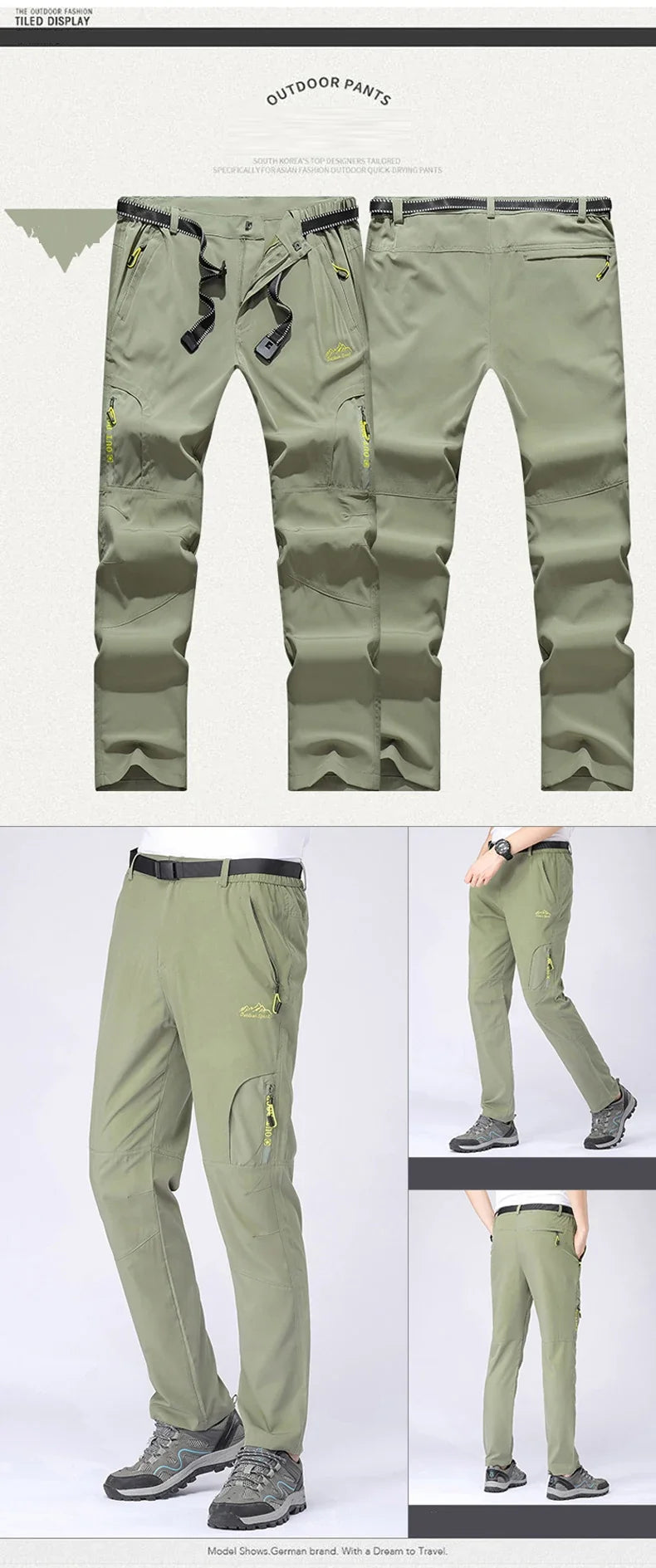 XL-5XL Lightweight Thin Summer Pants for Men Sweatpants Stretch Quick Dry Trousers Men Hiking Camping Men's Pants Joggers Summer