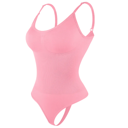 Bodysuit Women Shapewear Tummy Control Butt Lifter Body Shaper Smooth Invisible Under Dress Slimming Underwear Low Neck Jumpsuit