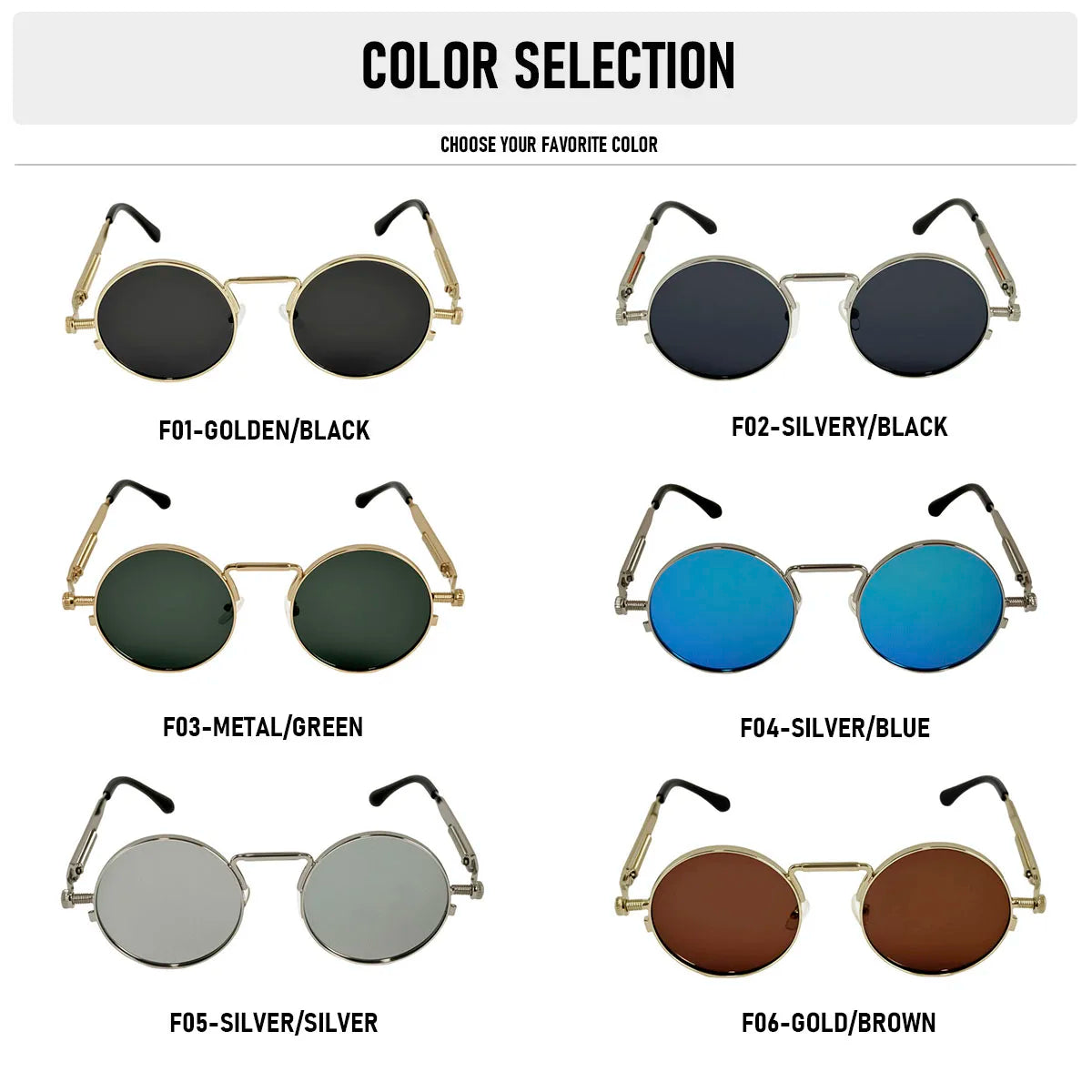 Round Steampunk Sunglasses Men UV400 Protection Punk Fashion Glasses Vintage Luxury Dropshipping Gafas De Sol Lunette De Soleil