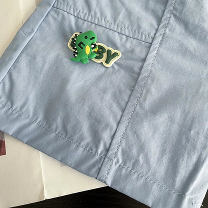 New Baby Summer Clothes Kids Cute Cartoon Suits Boys 3D Dinosaur Tshirt Shorts 2Pcs Sets Chidren Girls Fashion Clothing Outfits