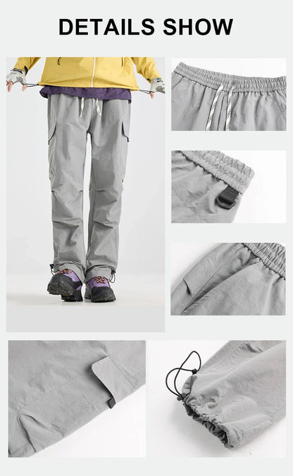 Men's Water-repellent Hiking Pants Scratch Resistance Fashion Cargo Pants Breathable Trousers Fishing Camping Pants