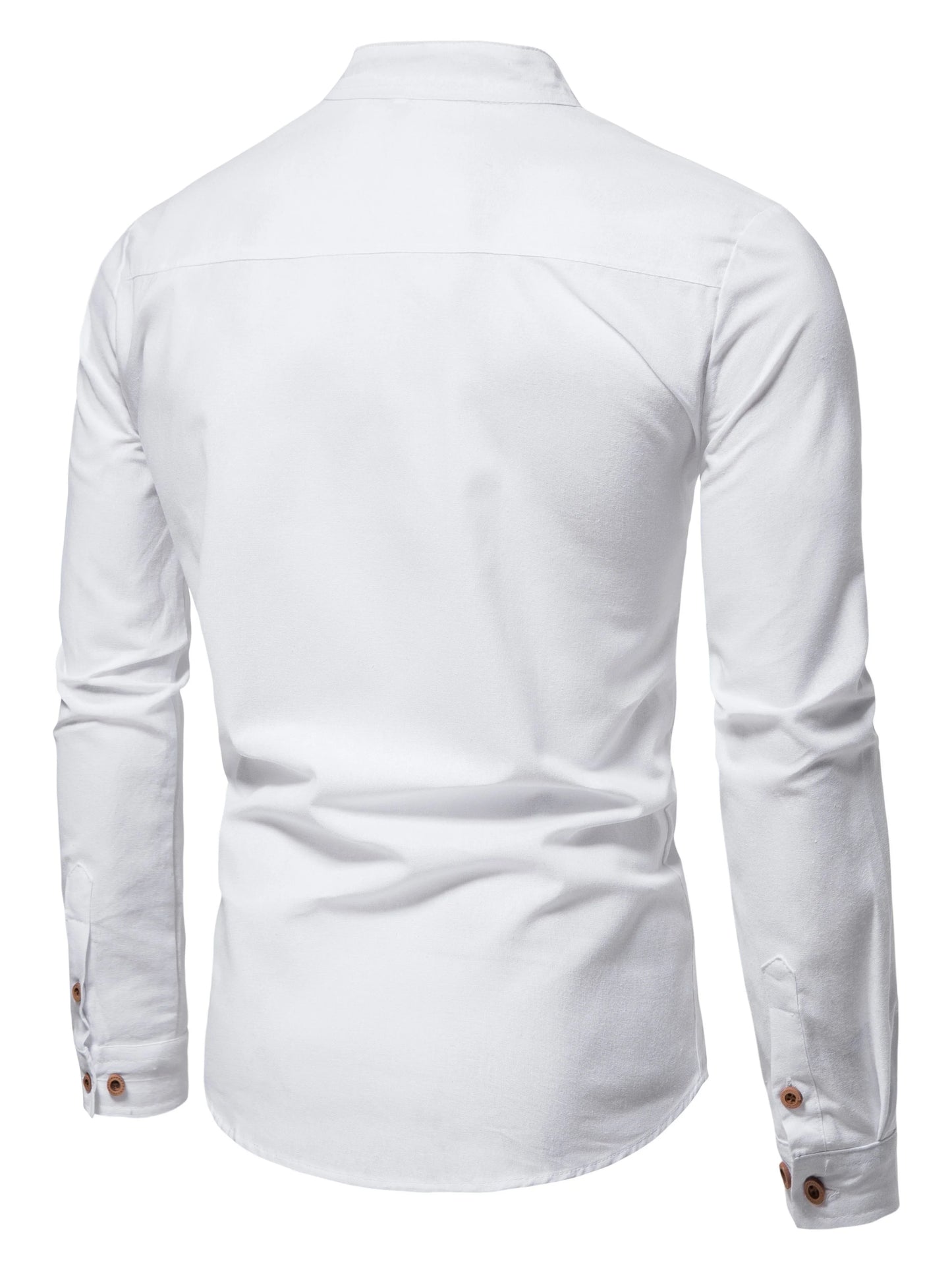 Spring and Autumn Outdoor Activities Fashion Stand collar Long sleeved Pure Cotton Shirt, Casual Fashion Design