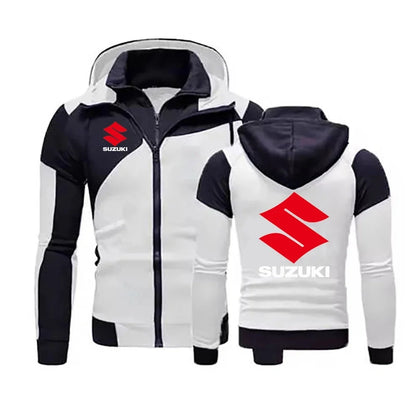 men's hoodie, motorcycle hoodie, couple's vacation two outdoor sports, casual and fashionable warm zipper hoodie